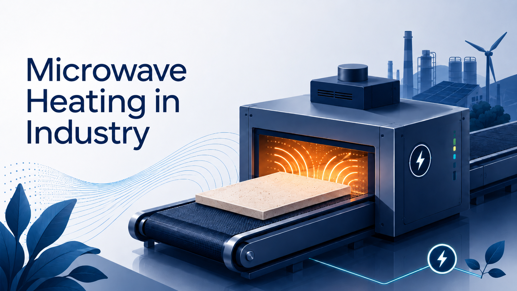 Microwave heating in industrial applications